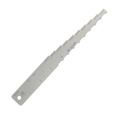 Image of The 8" Brake Pad Measuring Tool,Brake Drum Wear Detection Gauge with Brake Stroke Measurement