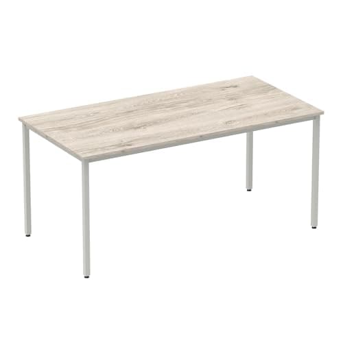 Image of Dynamic Office Solutions Impulse Straight Table Box Frame Leg Grey Oak 1600