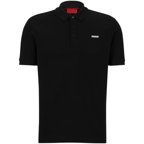 Image of HUGO Mens Polo Shirt Black L