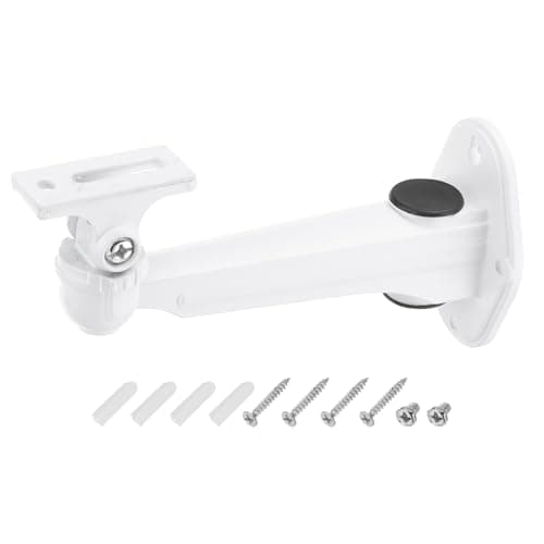 Image of PATIKIL Security Camera Mounting 7.4 Inch, 1 Pack Universal CCTV IP Camera Bracket Aluminum Alloy Wall Mounting Bracket for House Safety, White