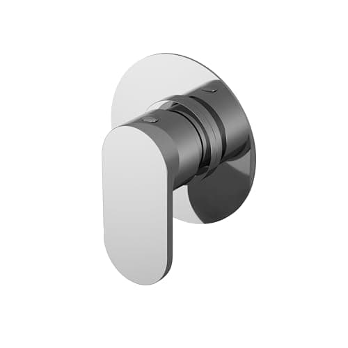 Image of Balterley Concealed Shower Diverter Valve, Round Lever Handle Shower Diverter Valve 3 Way, 2 Way, 4-Way, Concealed Diverters for Thermostatic Showers - 100 x 135 x 100mm (Chrome)