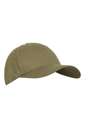 Image of Mountain Warehouse Mens Baseball Cap - 100% Cotton Cap Hat, Twill Design, Lightweight & Durable - for Spring Summer Travel & Outdoors Dark Khaki One Size