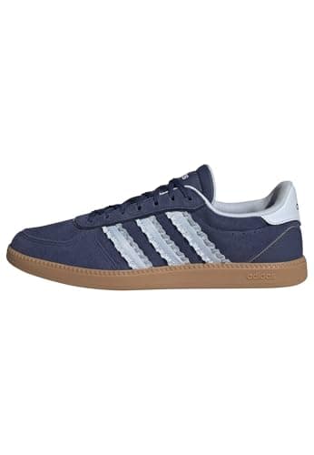 Image of adidas Women's BREAKNET Sleek Shoes, Dark Blue/Crystal Sky/GUM10, 7 UK