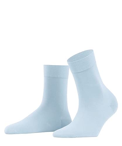Image of FALKE Women's Fine Softness 50 DEN W So Semi-Opaque Plain 1 Pair Socks, Blue Light 6594, 2.5-5