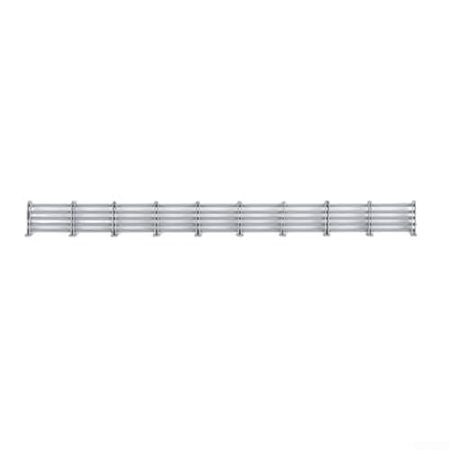 Image of D HO Scale Road Guardrail Model Silver Tone ABS Fence Set for Model Train Layouts 1/64 1/87 Realistic Railway Scene Miniature Diorama Outdoor Landscape Easy Glue Installation for T(Gray 1/64)