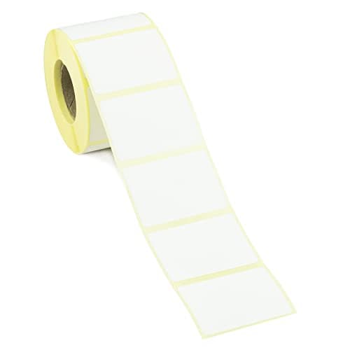 Image of 38mm x 25mm Direct Thermal Labels with Removable/Peelable Adhesive. 2,000 per roll. (1 Roll, 25mm Core)