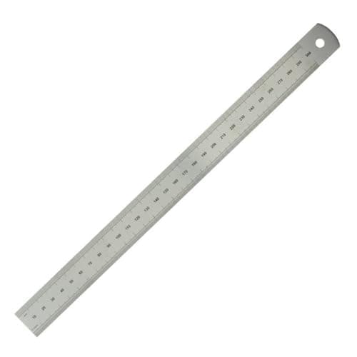 Image of Moore and Wright ER112 Traditional Engineers Steel Rule 300mm / 12"