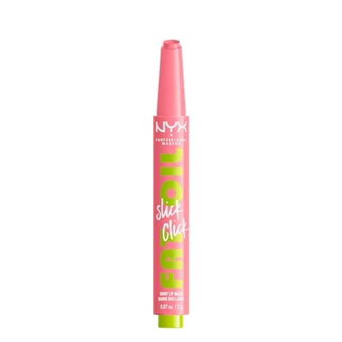 Image of NYX Professional Makeup Lip Balm, A Hint of Colour, Infused with Oils for Long Lasting Hydration, Lightweight & Vegan Formula, Fat Oil Slick Click, Clout