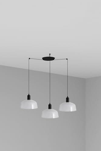 Image of Faro Tatawin Medium 3 Light White Cluster Drop Pendant Lamp