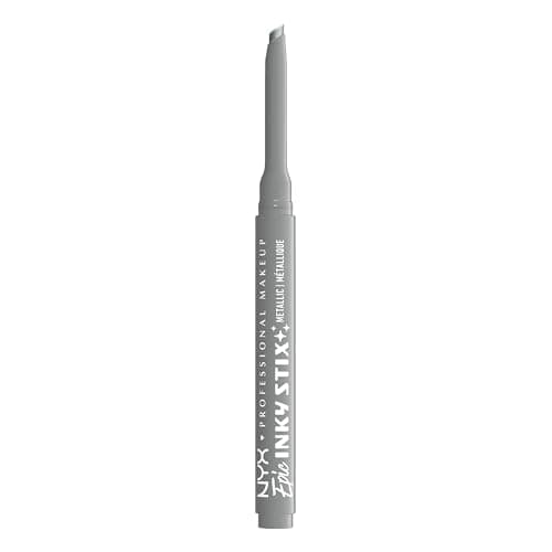 Image of NYX Professional Makeup Epic Eyeliner, Inky Stix, Cream Gel Eyeliner, lasts up to 24 hours, Waterproof, Precise Slanted Tip, Long Lasting & Easy Application, Shade: Silver Shock