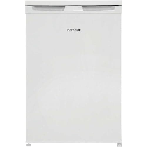 Image of Hotpoint 95 Litre Under Counter Larder Freezer with Adjustable Storage Shelves and Reversible Door Design for Flexible Placement | Freestanding Freezer with Compact 85x55x58 cm Fit