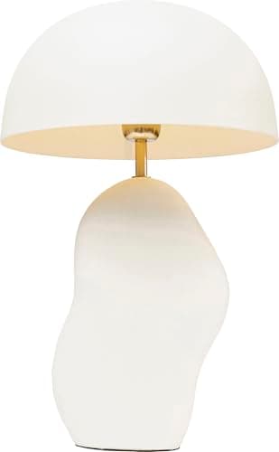 Image of KARE Design Table Lamp Nube, White, Metal, Bedside Lamp, Elegant Lighting, Room Decor, Bedroom, Living Room, Bulb Not Included, 48 x 30 x 30 cm (H/W/D)