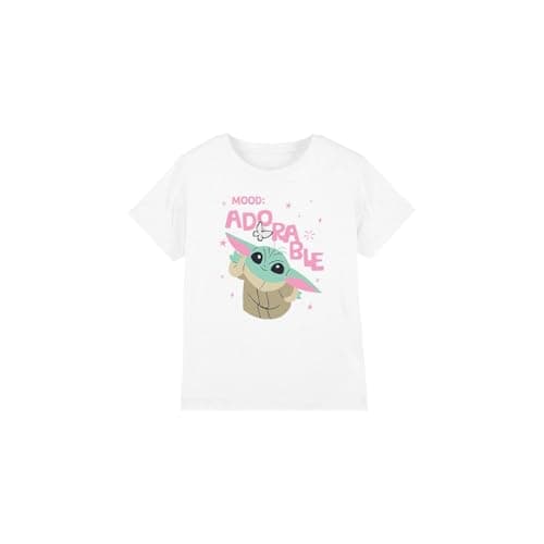 Image of Star Wars Grogu Mood Adorable Unisex Kids T Shirt, White, 3-4 Years