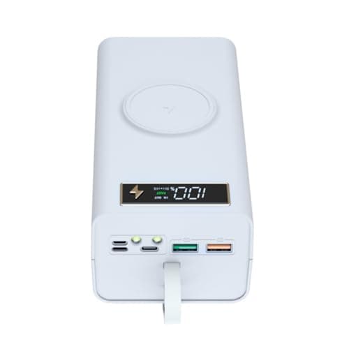 Image of HWIREUIGT 15W Wireless Fast Charge 21 * 18650 Powerbank Case PD QC for Phones Charging Push-Pull DIY Mobile Power Bank Shell B
