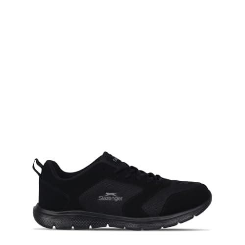 Image of Slazenger Force Mesh Mens Trainers Black/Black 9 (43)