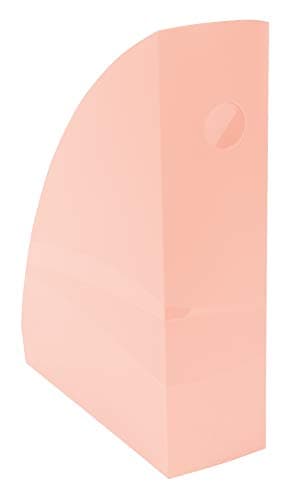 Image of Exacompta - Ref 18261D - Aquarel Collection - MAG-CUBE Magazine File - 266 x 82 x 305mm in Size, Suitable for A4 Documents, Large Capacity - Coral (Pack of 6)