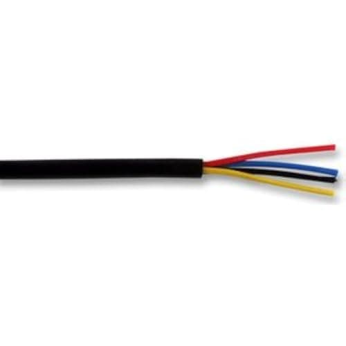 Image of Aptii Alarm Cable Black 4 Core Burglar Security System Wire Per 5 metres 5m
