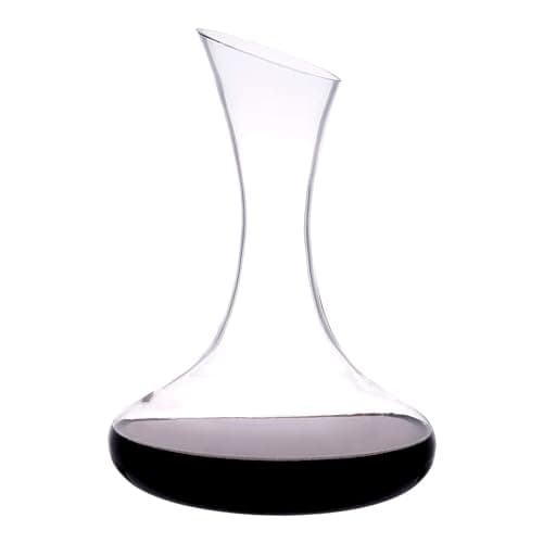 Image of Katie Jayne Signature 1.5L Mouth-Blown Glass Wine Decanter/Aerator | 21cm Carafe for Port with Wide Base | Wine Pourer with Flared Neck for Enhanced Flavour | Gift-Boxed Glassware Wine Accessory