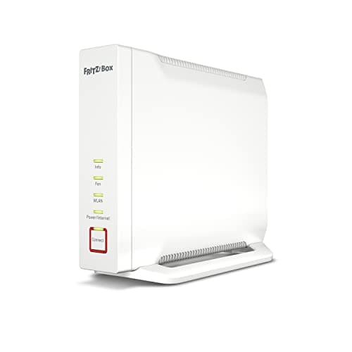 Image of AVM FRITZ!Box 4060 UK (Wi-Fi 6 router for for cable, fiber and DSL modems up to 2,400 Mbit/s (5 GHz) and up to 1,200 Mbit/s (2.4 GHz), mesh Wi-Fi, media server, 3 x gigabit LAN, DECT base station)