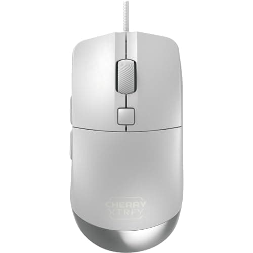 Image of CHERRY XTRFY M50, Lightweight Wired Gaming Mouse, Ergonomic Shape for Ideal Comfort and Control, 5 On-Board Profiles, USB-A-Port, White
