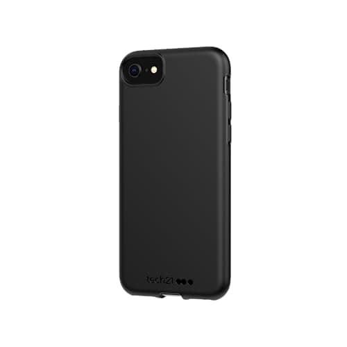 Image of tech21 Evo Lite Case for iPhone SE, Black, Simple Phone Case, TPU and Biodegradable, Drop Protection: 3 m