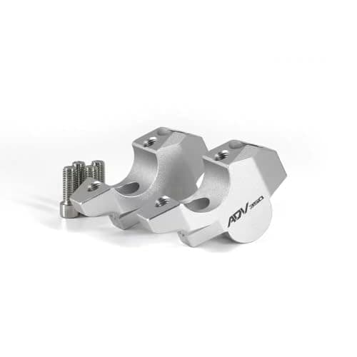 Image of Motorcycle Bar Clamps For H&ONDA X-ADV XADV 750 ADV150 ADV160 ADV350 ADV 150 160 350 2017-2023 Motorcycle Handlebar Riser Drag Handle Bar Clamp Extend(Silver - ADV 350)