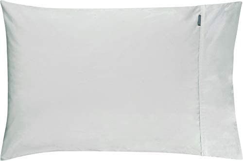 Image of SHERIDAN 500 Thread count Cotton Sateen Silver Standard Pair Pillowcases 50x75cm, 2-Piece