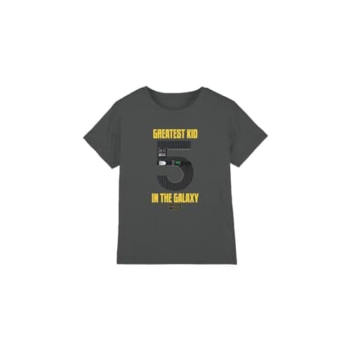 Image of Star Wars Greatest Kid Darth Vader Unisex Kids T Shirt, Charcoal, 7-8 Years