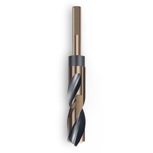 Image of Kiyraglo 20mm Reduced Shank Twist Drill Bit Black Nitride & Gold Titanium Coated HSS Drill Bits for Stainless Steel Alloy Metal Plastic Wood - 10mm Shank
