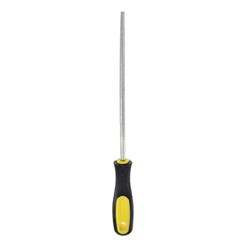 Image of sourcing map Diamond Coated File 8 Inch 80 Grits Round Files Tools with Plastic Handle for Metal Glass Wood Stone Grinding Polishing Engraving