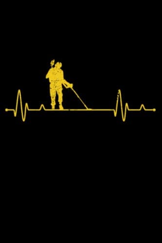 Image of Metal Detecting Heartbeat Detector EKG Pulseline Detectorist: Geocaching Geocache Adventure And Travel | Dot Grid Journal, Notebook or Organizer | ... book, Scheduler, Task Checklist | 6x9 Inches