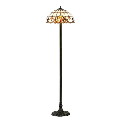 Image of BELOFAY Tiffany Floor Lamps, Stained Glass Handmade Tiffany Lights Floor Lamps for Bedrooms, Living Room and Lounge (16-Inches, Secret Gardens Tiffany)