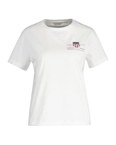 Image of GANT Men's Reg Archive Shield SS T-Shirt, White, XXL