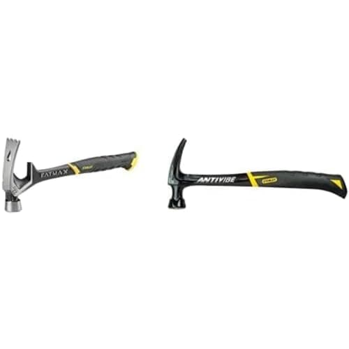 Image of STANLEY STA251367 Demolition Hammer & FMHT1-51278 20oz Fatmax Antivibe Steel Hammer-Rip Claw, Black/Yellow, 570g