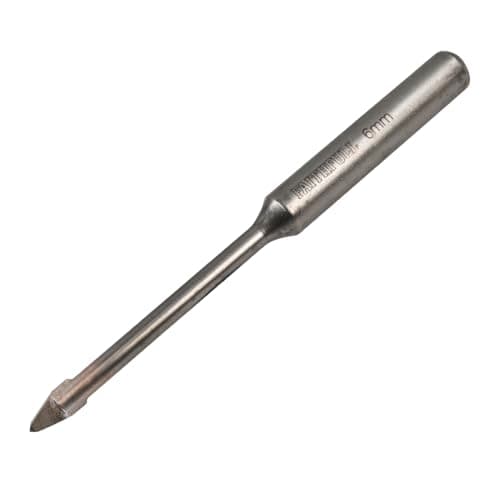 Image of Faithfull FAIGDC06 Carbide Hard Tile & Glass Drill Bit for Porcelain, Ceramic, Mirrors, Porcelain, Terracotta, Tiles, Glass – 6mm