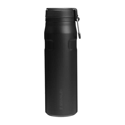 Image of Stanley 1913 IceFlow Bottle Twist Flip 0.71L - Cold for 17 Hours - Iced for 4 Days - Dishwasher Safe - Recycled Stainless Steel - BPA Free - Double Wall Vacuum Insulation - Black 2.0