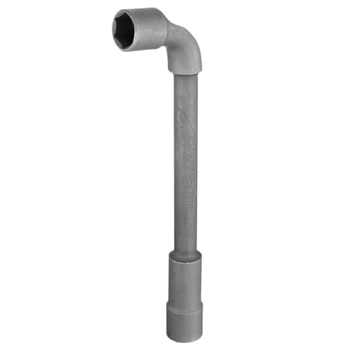 Image of sourcing map L Shaped Angled Hex Socket Wrench 19mm CR-V Double Ended Metric 6 Point Tubular Socket Spanner for General Repairing, Pipeline, Bicycle Car Maintenance