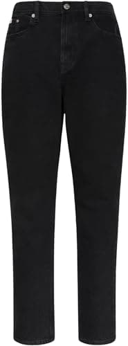 Image of Calvin Klein Jeans Women's New MOM Jean Soft Black LV047D843G Jeans, Black (Soft Black), SH27
