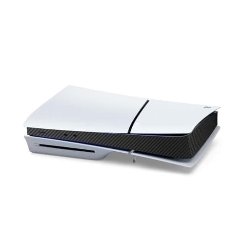 Image of for PS5 Slim Console Middle Strip Skin, Carbon Fiber Skin Cover Sticker Host Center Protective Film Decals for PS5-Slim Disc & Digital Edition Game Console Accessories (Carbon Fiber Black)