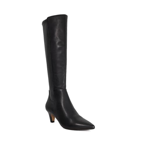 Image of Dune London Ladies SERA Low Suede Knee-High Boots Size UK 5 Knee High Boots