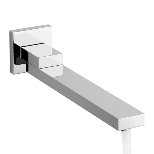 Image of KAITAIHD Chrome Bath Tap Bathroom Tub Spout, Wall Single Hole Mount, Can be Folded