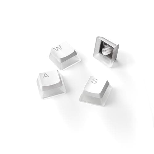 Image of SteelSeries PrismCaps – Double Shot Pudding-style Keycaps – Durable PBT Thermoplastic – Compatible with Most Mechanical Keyboards – MX Stems – White (US Layout)