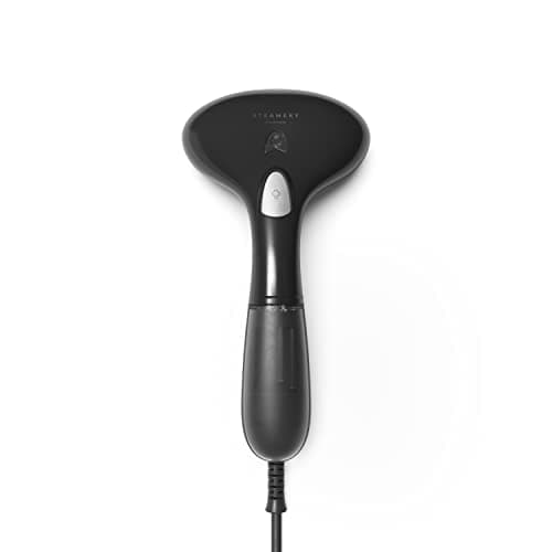 Image of Steamery Handheld Clothes Steamer Cirrus 1, 1500W, UK Plug, Heat Up in 30 Seconds, Portable Travel User Friendly Wrinkles Remover, Black