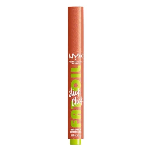 Image of NYX Professional Makeup Lip Balm, A Hint of Colour, Infused with Oils for Long Lasting Hydration, Lightweight & Vegan Formula, Fat Oil Slick Click,Hits Different