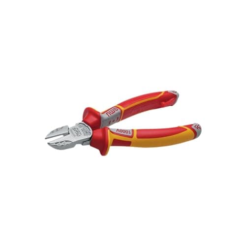Image of NWS Side Cutters VDE 130 mm for Cutting Wires, Tool Steel, Forged, Oil-Hardened, Item No. 134-49-VDE-130