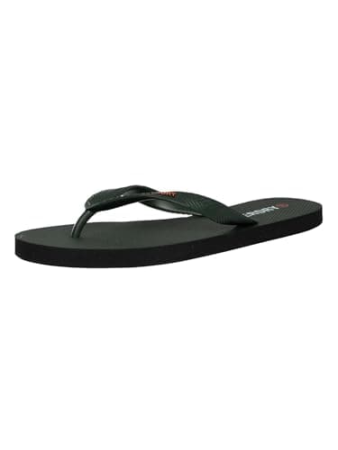 Image of Superdry Men's Core Essential Flip Flop Sandal, Army Khaki, 10 UK