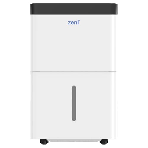 Image of Zeni 30L Low Energy Dehumidifier with Laundry Mode | 40-47 dB Quiet Operation | Excess Moisture Absorber with Auto Humidity Sensor, 24Hr Timer & Auto Shut-Off | UV-C & Dust Filter | Reduces Damp