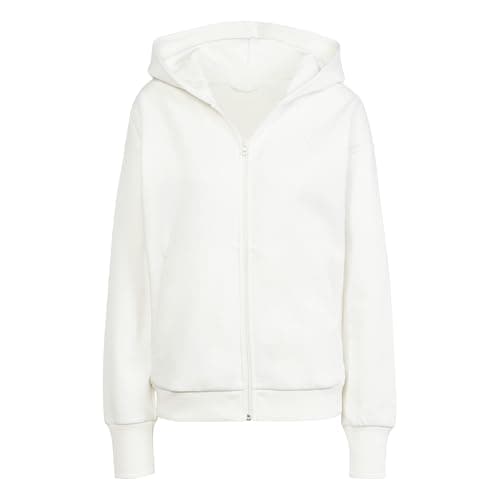 Image of adidas Women's ALL SZN FLEECE FULL-ZIP HOODIE, off white, S