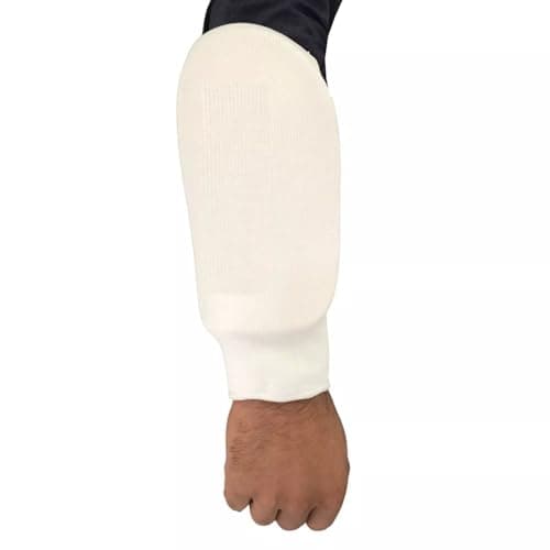 Image of Maxx Single Elasticated Forearm Guard, Padded Protector, Brace Support Wear (White)