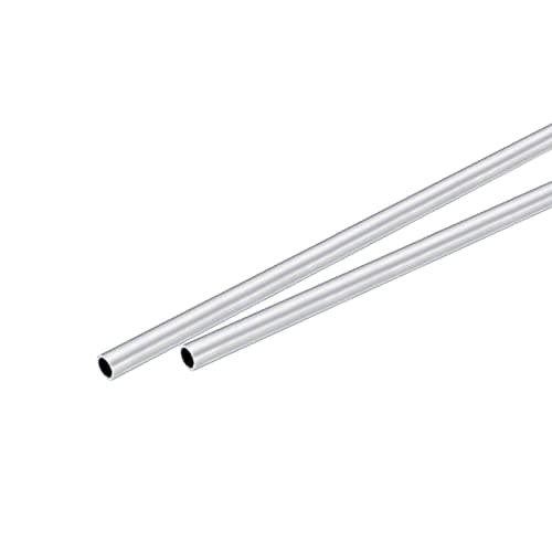 Image of sourcing map 6063 Aluminum Round Tube 4mm OD 3mm Inner Dia 300mm Length Pipe Tubing 2 Pcs